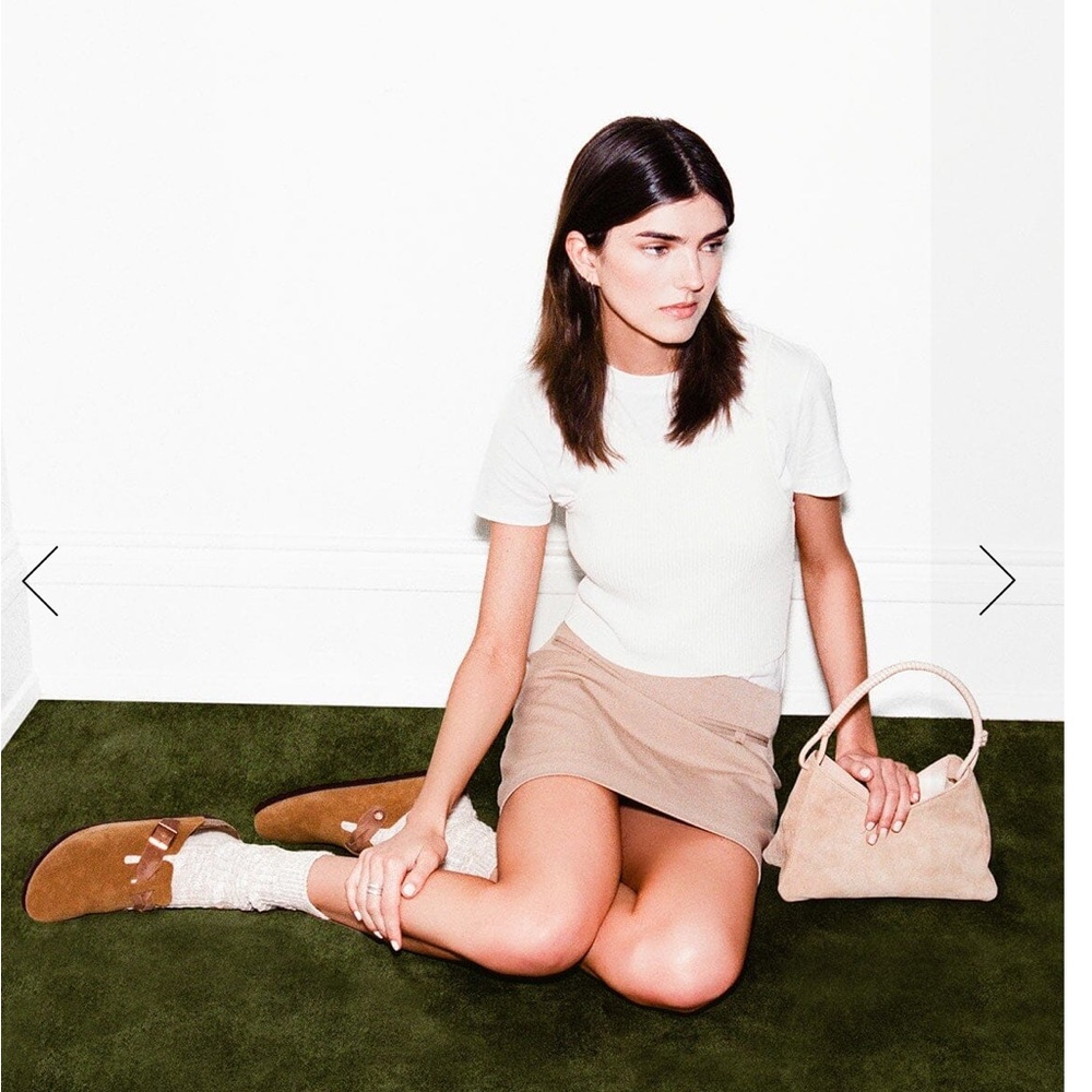 Staud x Birkenstock Boston Braid Clog